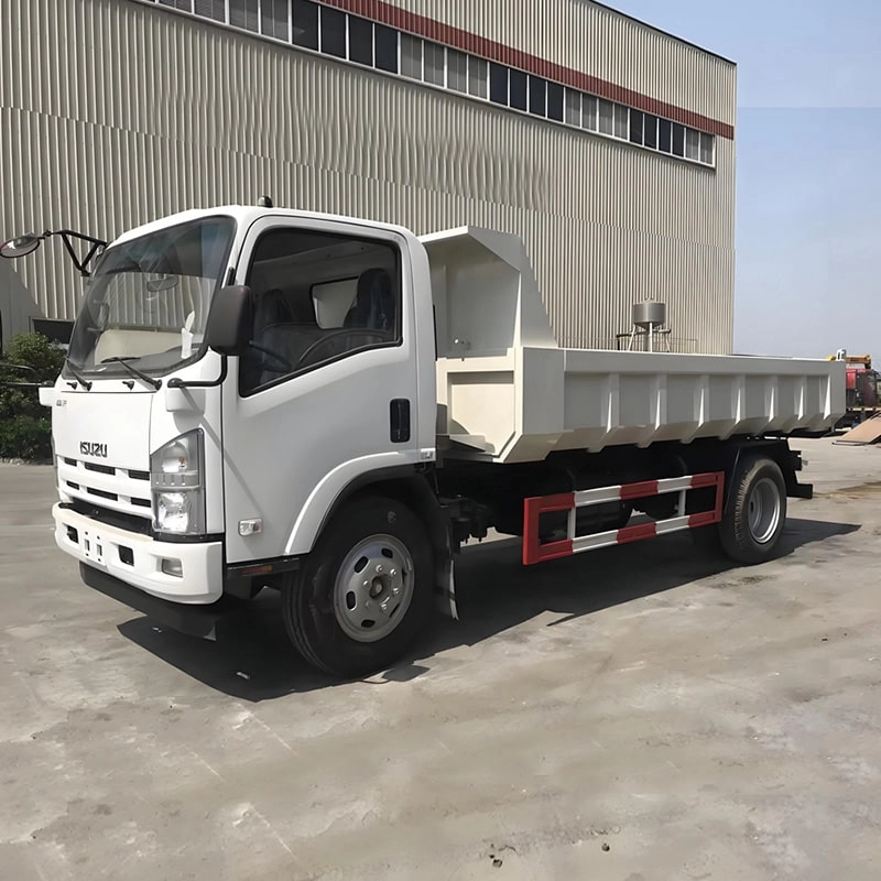 Isuzu 3 Ton Dumper Truck Side View
