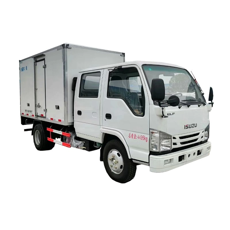 Isuzu Double Cabin Refrigerator Truck Front View