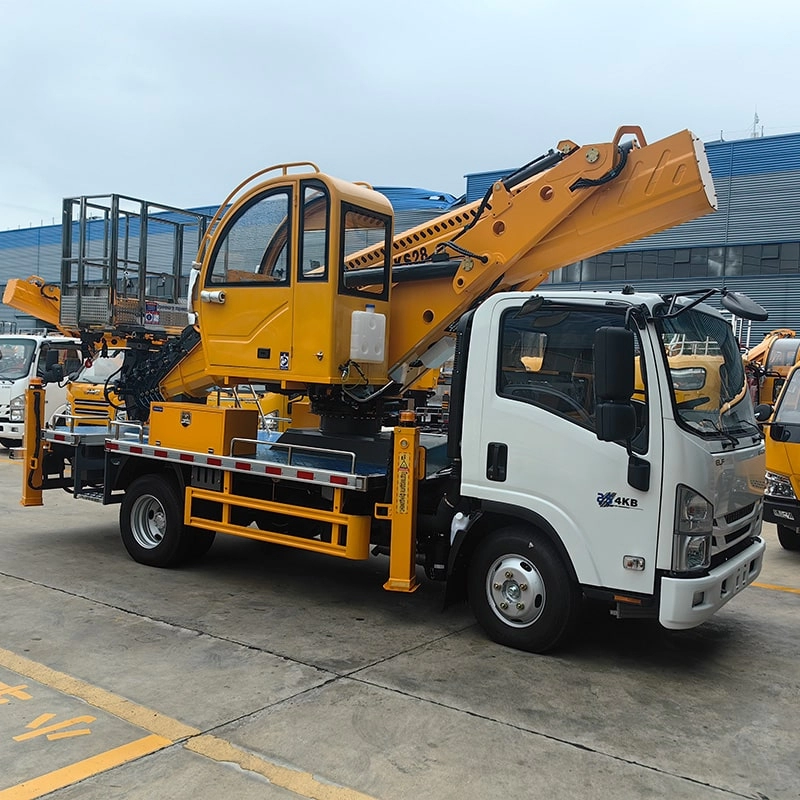 Isuzu Aerial Work Platform Truck Side View