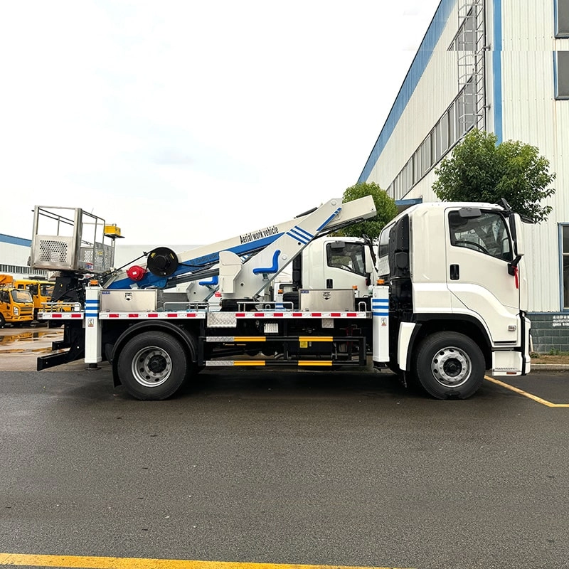 Isuzu Aerial Work Platform Truck Right Side View