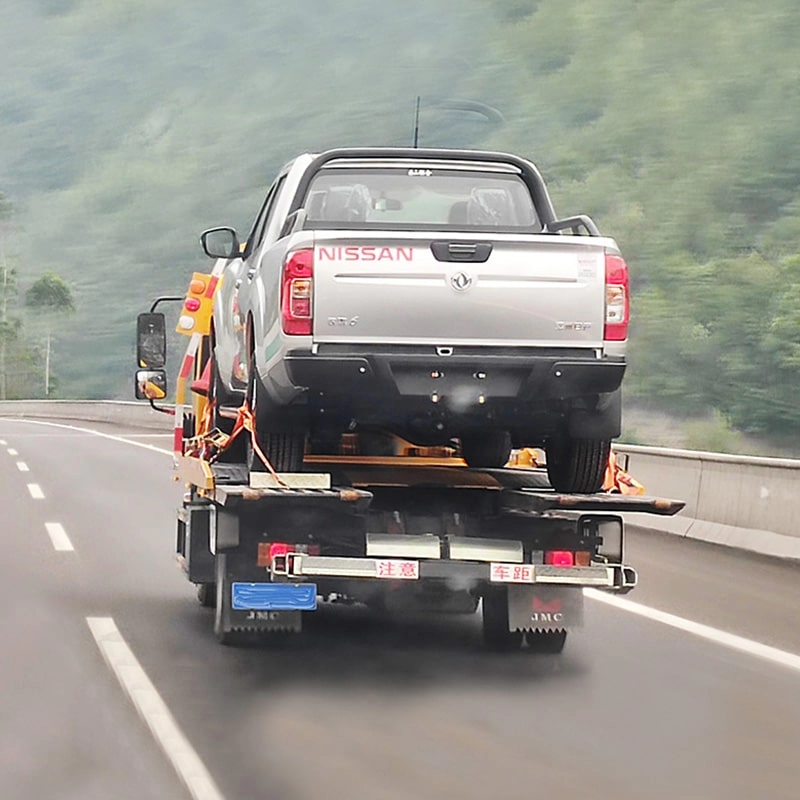Isuzu Highway Wrecker Vehicle Back View