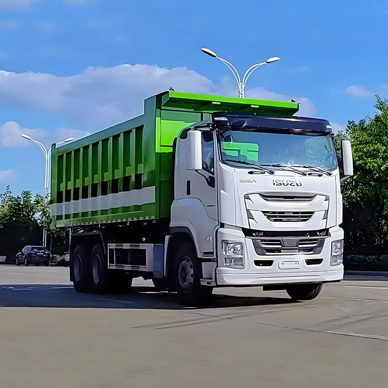 Isuzu GIGA Landscape Dump Truck Front Side View