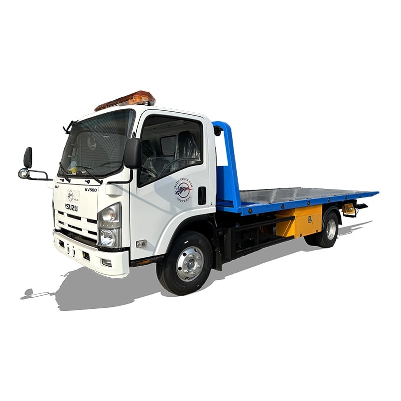 Isuzu Road Wrecker Tow Truck Front View