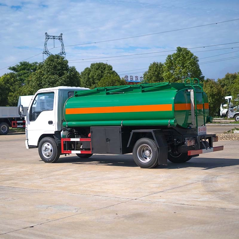 Isuzu Fuel Transport Tank Truck Side View