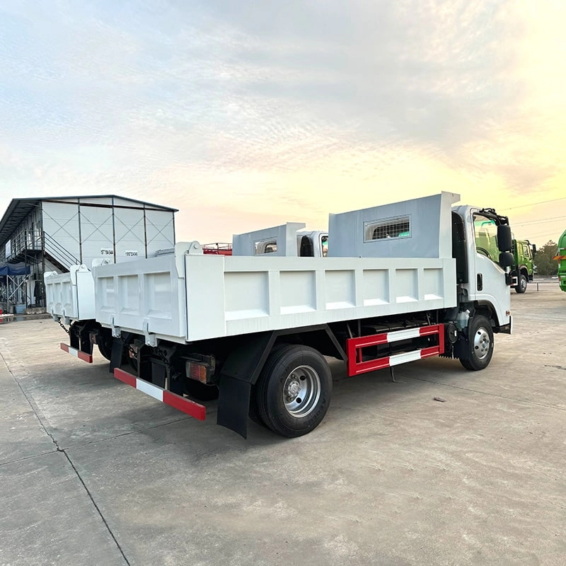 Isuzu Mining Dump Truck Back Side View