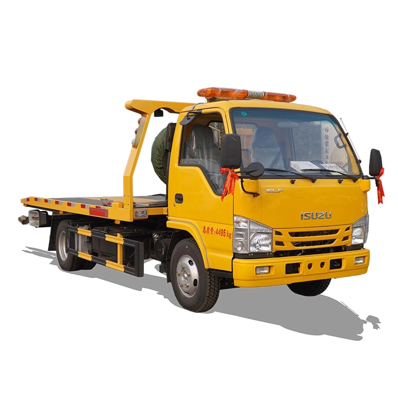 Isuzu Wrecker Tow Truck Front Side View