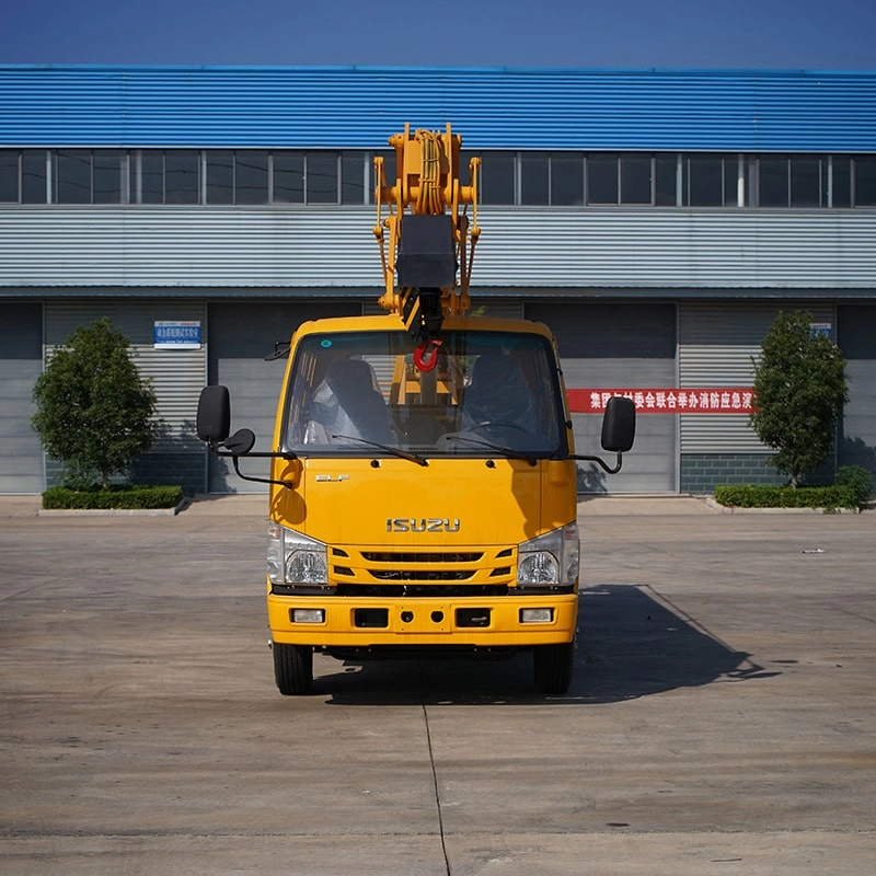 Isuzu Aerial Litt Platform Truck Front View