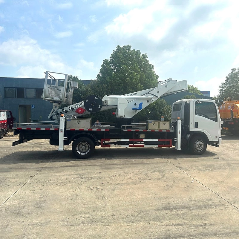 Isuzu Aerial Working Platform Truck Side View