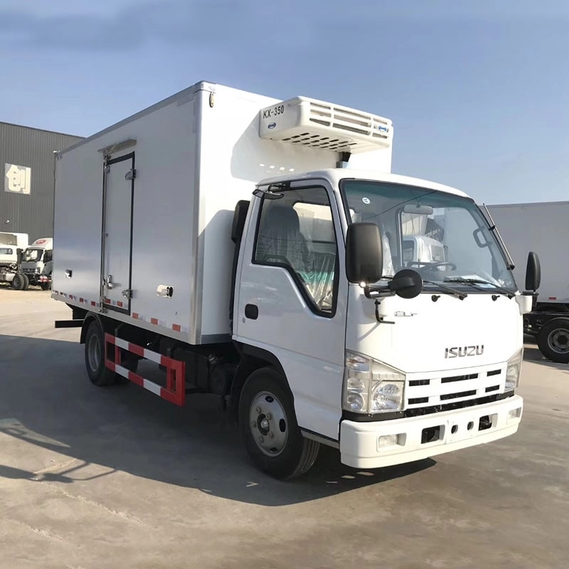 Isuzu Refrigerted Truck Front Side View