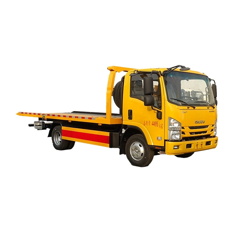 Isuzu Rollback Flatbed Wrecker Front View