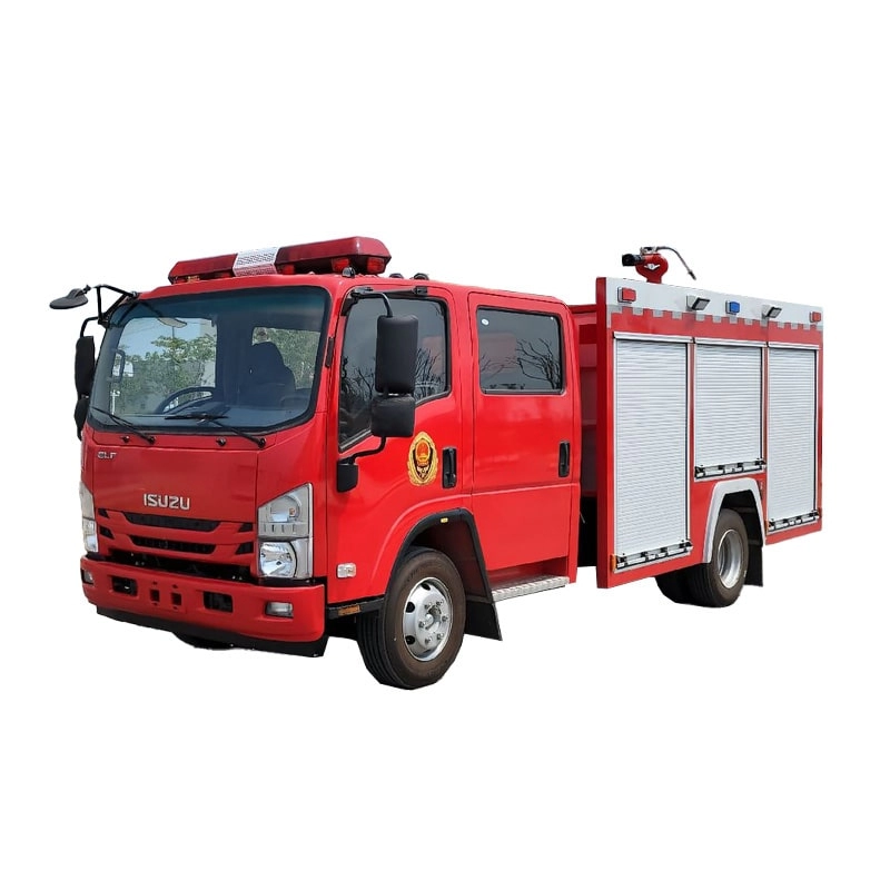 Isuzu Water Fire Rescue Vehicle Front Side View