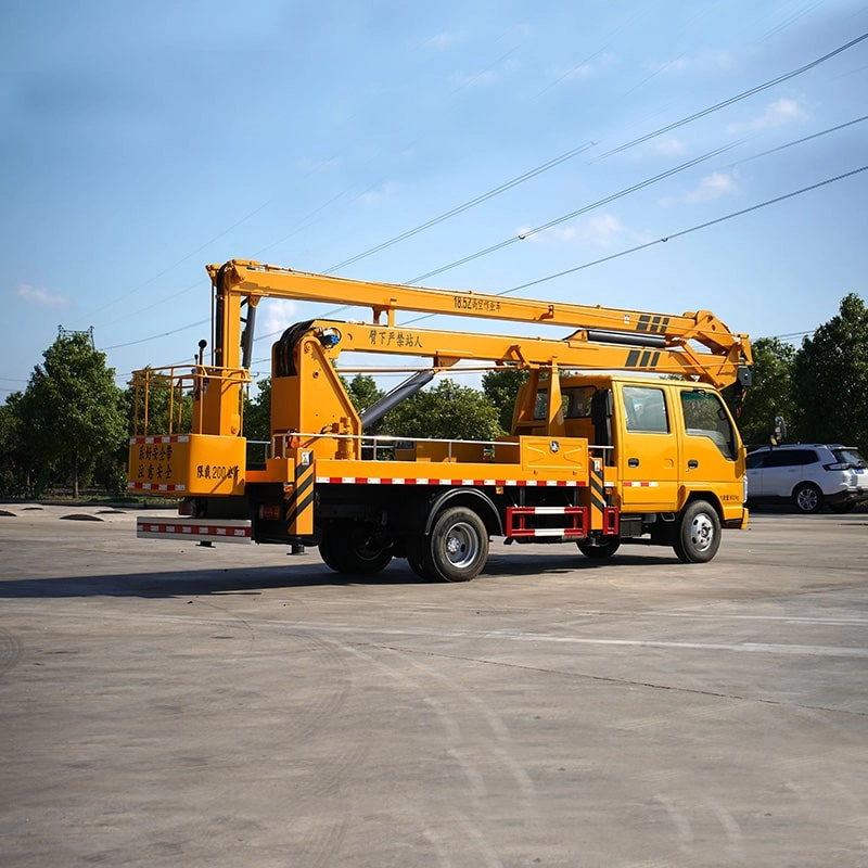 Isuzu Aerial Work Platform Truck Side View