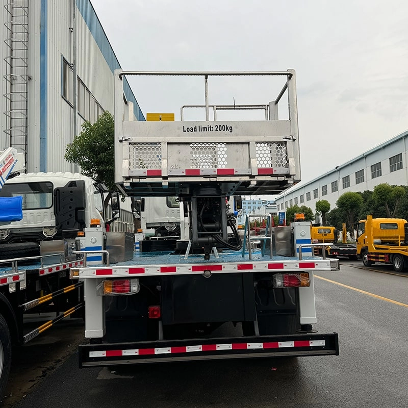 Isuzu Aerial Work Platform Back View