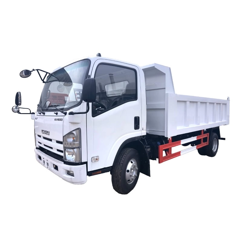 Isuzu Dumper Truck Front Side View