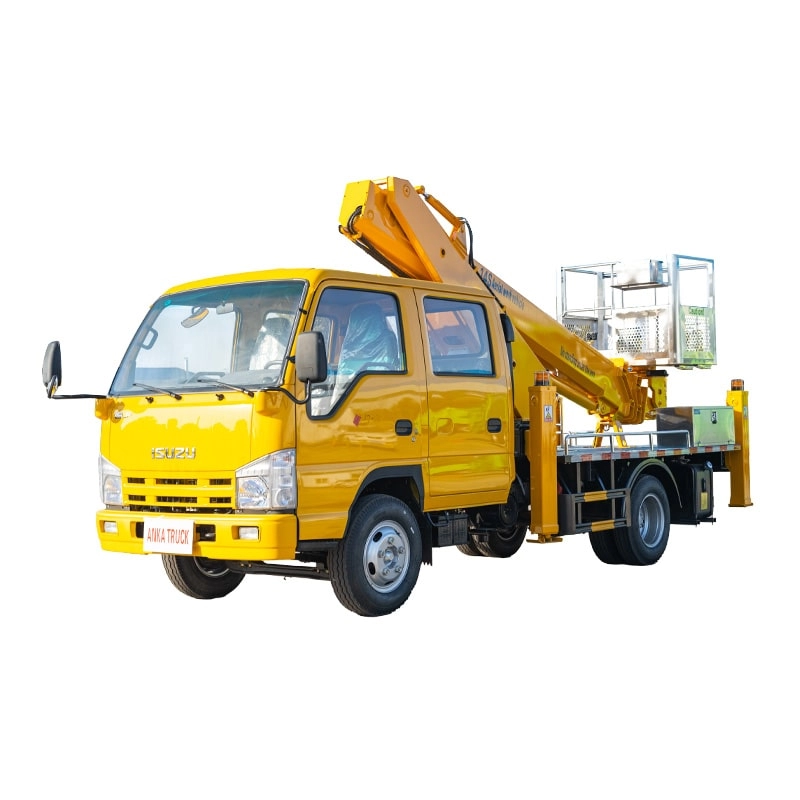 Isuzu Aerial Lift Truck Front Side View