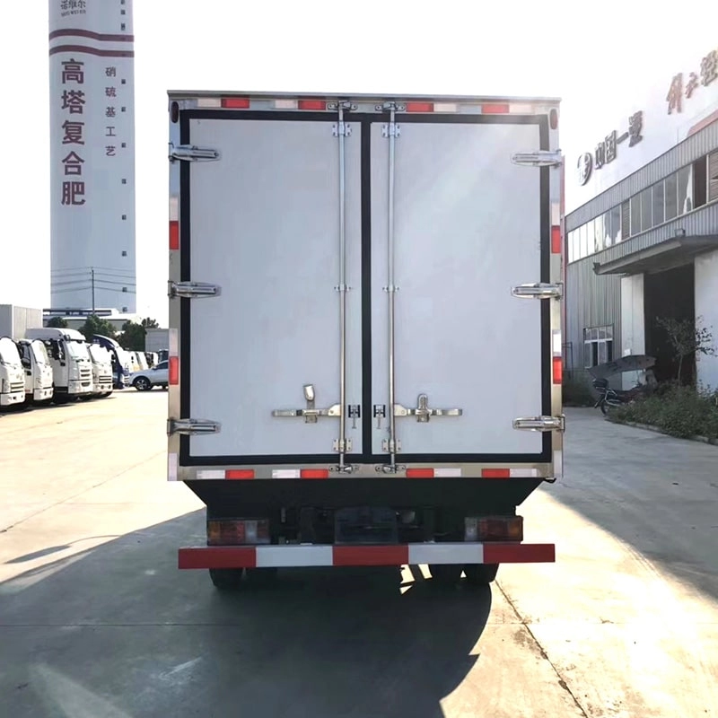 Isuzu Reefer Box Truck Back View