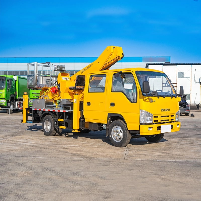 Isuzu Aerial Work Platform Truck Side View