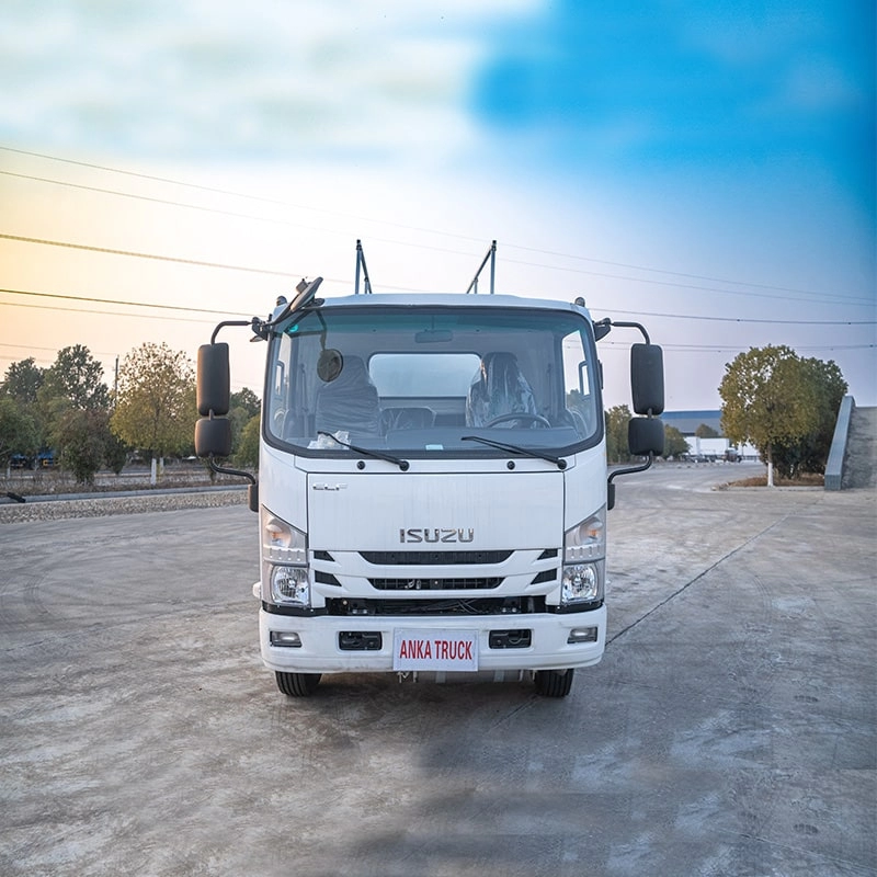 Isuzu Fuel Tanker Truck Front View