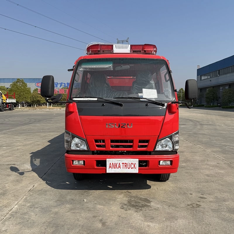 Isuzu 2 Ton Foam Fire Fighting Truck Front View