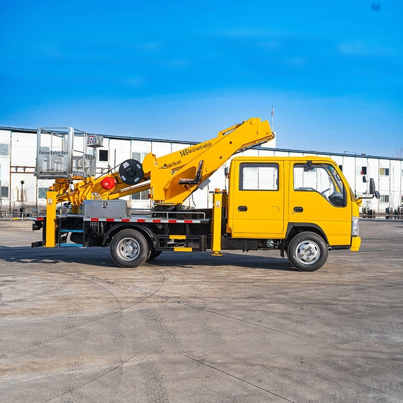 Isuzu Bucket Truck Right Side View