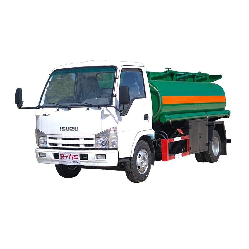 Isuzu Oil Tanker Truck Front Side View