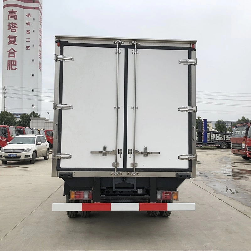 Isuzu Refrigerator Box Truck Back View