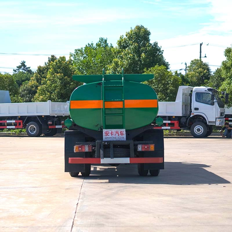 Isuzu Fuel Bowser Tanker Truck Back View