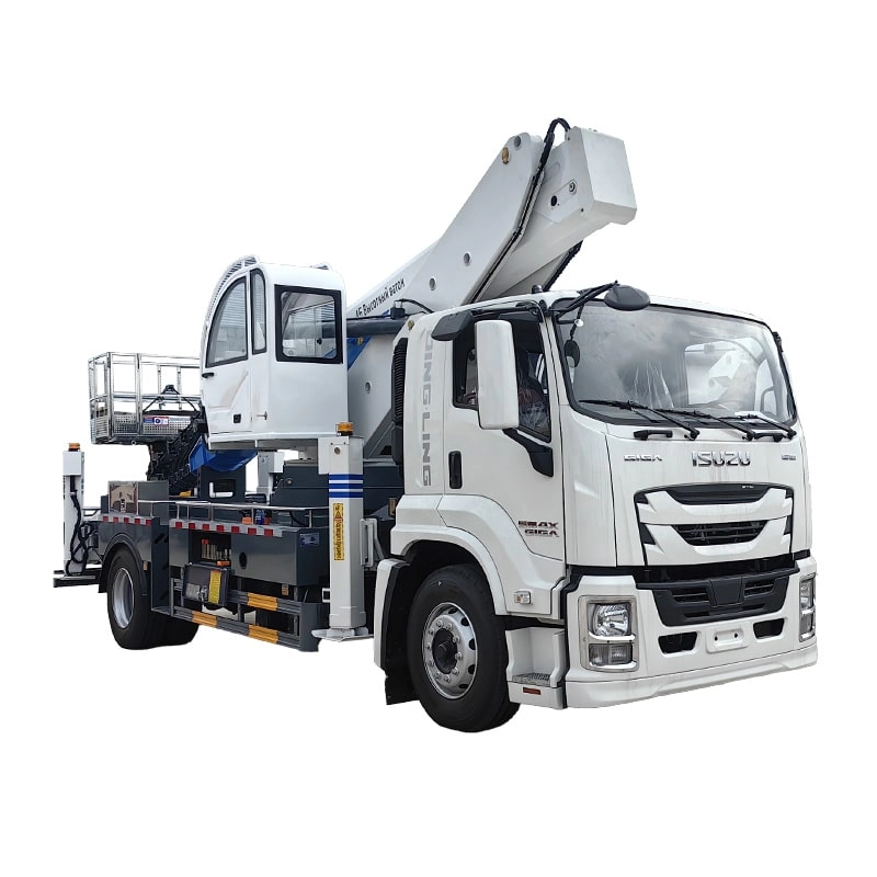 Isuzu Giga Aerial Work Platform Truck Side View