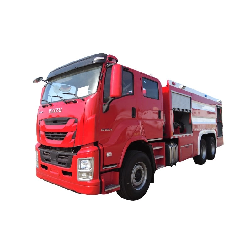 Isuzu GIGA Fire Fighting Truck Front Side View