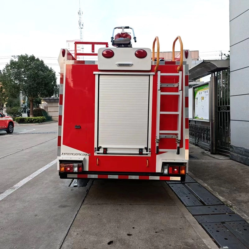 Isuzu Fire Engine Back View