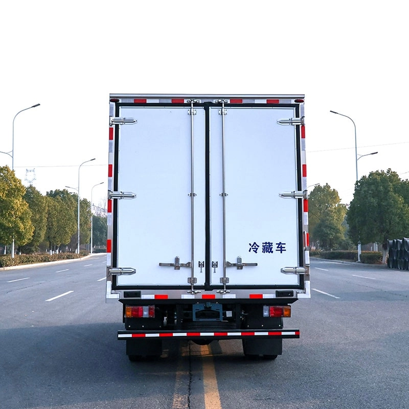 Isuzu Cooling Box Truck Back View
