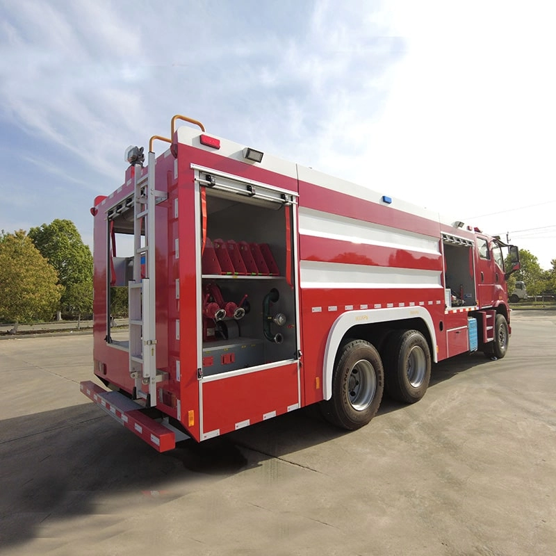 Isuzu Fire Rescue Truck Back View