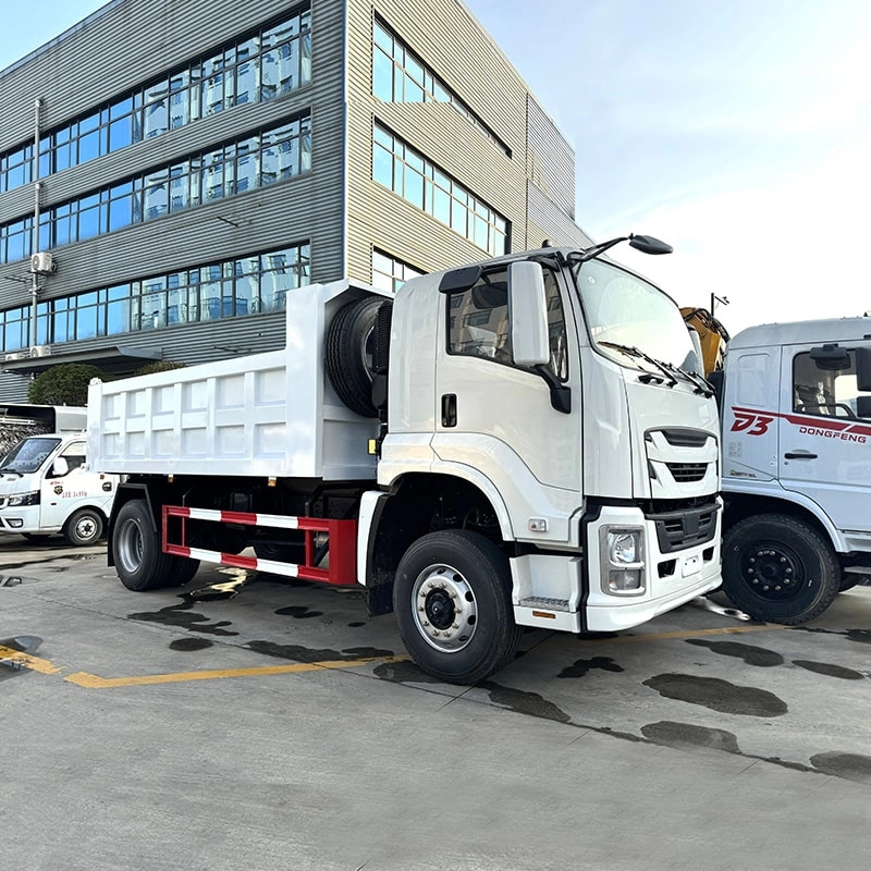 Isuzu Landscape Dumping Truck Front Side View