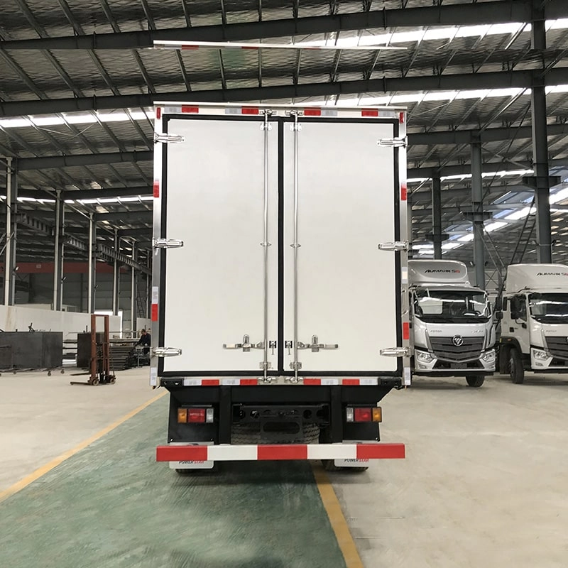 Isuzu Reefer Box Truck Back View