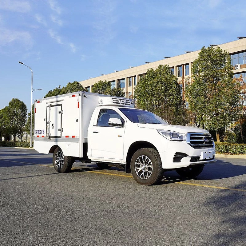 Isuzu Cooling Box Truck Front Side View