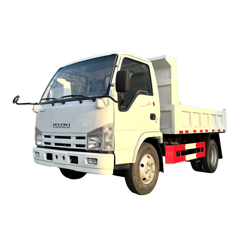 Isuzu Dump Truck Front Side View