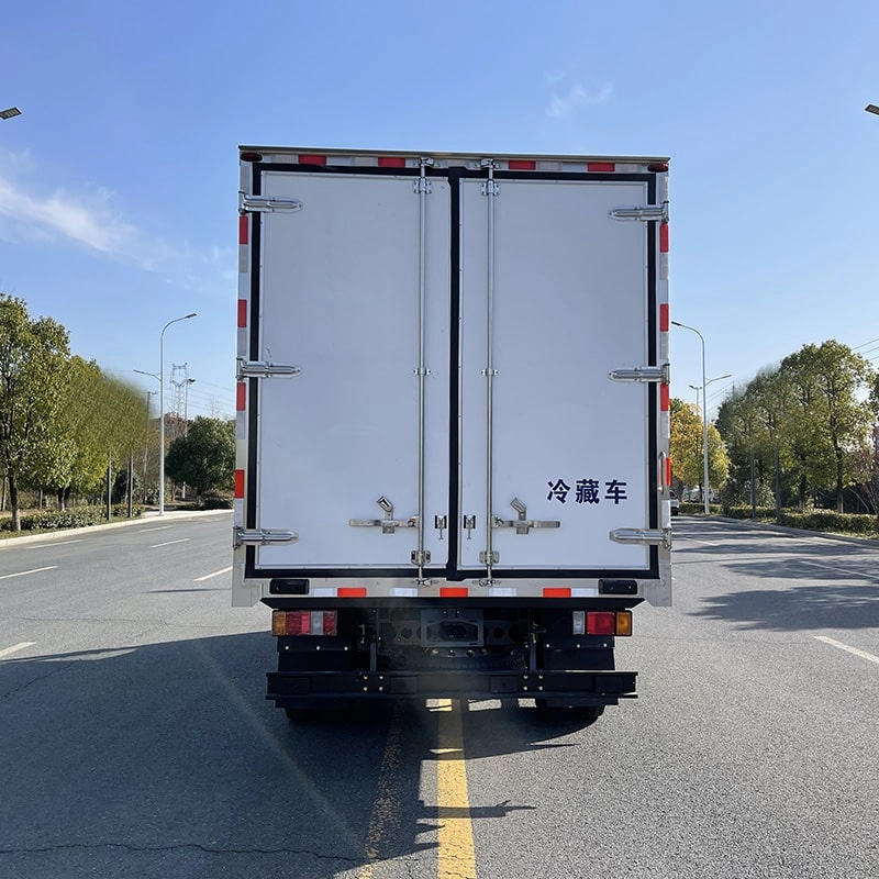 Isuzu Refrigerated Truck Back View